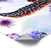 zwemschildpad poster (Hoek)