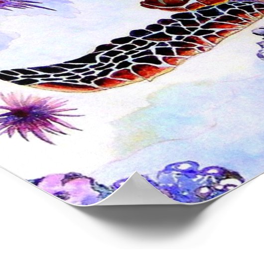 zwemschildpad poster (Hoek)