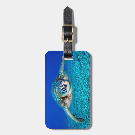 Zwemschildpad Zee Bagagelabel (Voorkant verticaal)