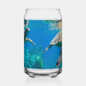 Zwemschildpad Zee Blikvorm Glas (Rechts)