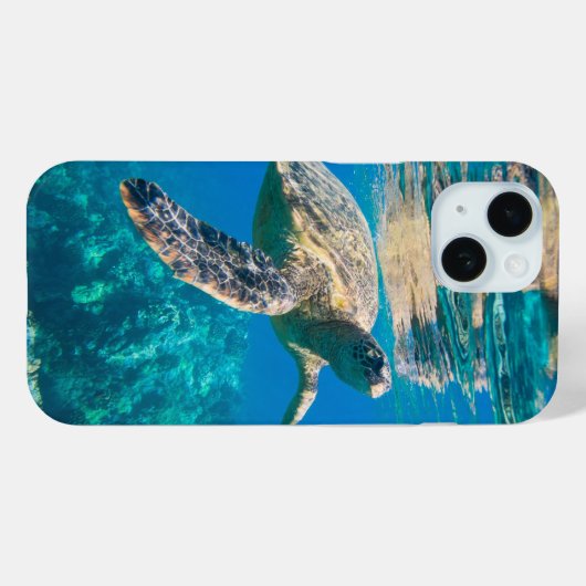 Zwemschildpad Zee Case-Mate iPhone Case (Achterkant (horizontaal))