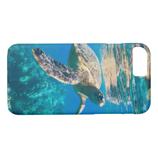Zwemschildpad Zee Case-Mate iPhone Case (Achterkant (Horizontaal))