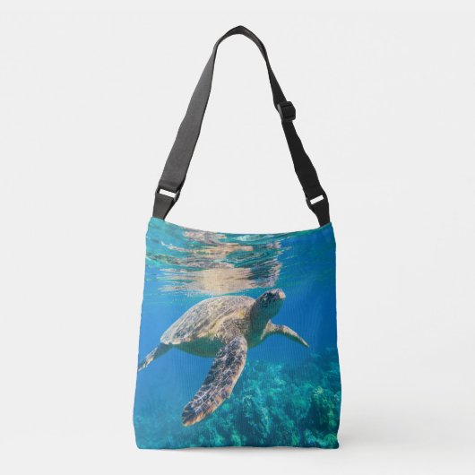 Zwemschildpad Zee Crossbody Tas (Voorkant)