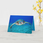 Zwemschildpad Zee Kaart (Gele Bloem)
