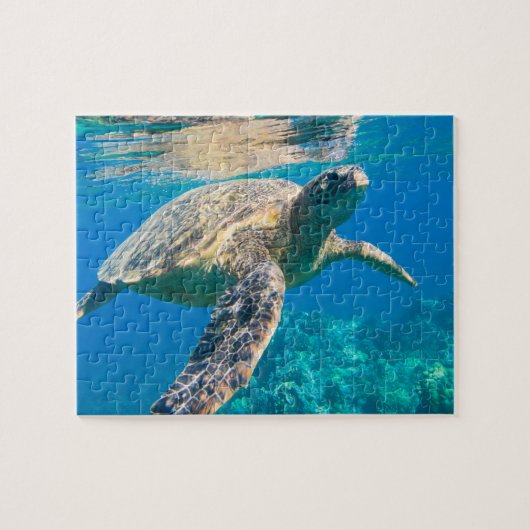 Zwemschildpad Zee Legpuzzel (Horizontaal)