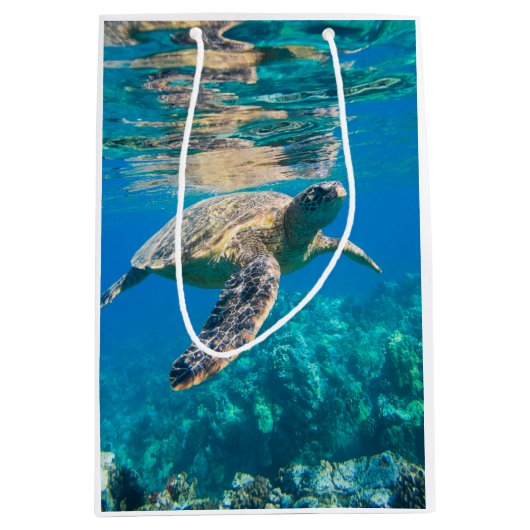 Zwemschildpad Zee Medium Cadeauzakje (Voorkant)