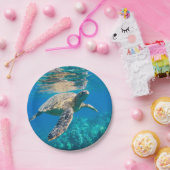 Zwemschildpad Zee Papieren Bordje (Feest)