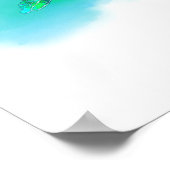 Zwemschildpad Zee Poster (Hoek)