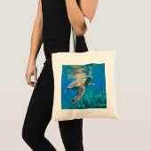 Zwemschildpad Zee Tote Bag (Voorkant (product))