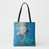 Zwemschildpad Zee Tote Bag (Voorkant)