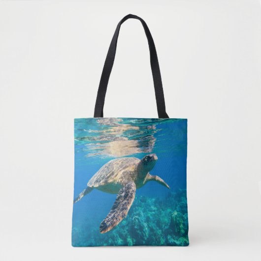 Zwemschildpad Zee Tote Bag (Voorkant)
