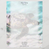 Zwemschildpadden Briefhoofd Ontwerp (Voorkant)