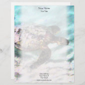 Zwemschildpadden Briefhoofd Ontwerp (Voorkant / Achterkant)