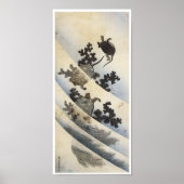 Zwemschildpadden, Hokusai, 1832 Poster (Voorkant)