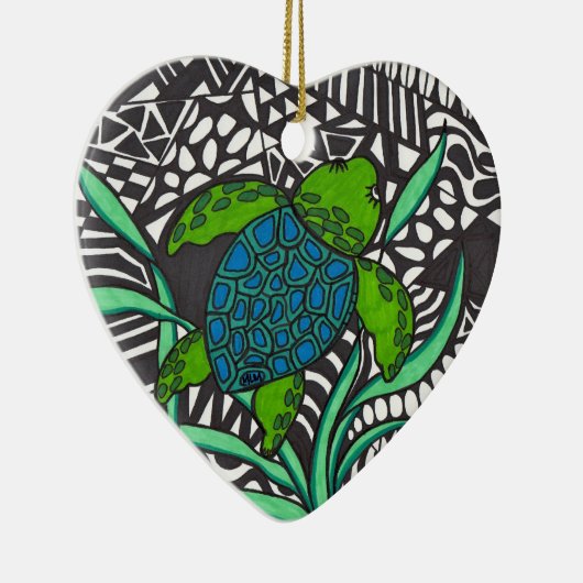 Zwemschildpadden van zee, Ornament (Rechts)