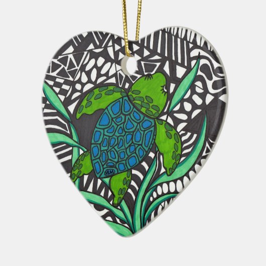 Zwemschildpadden van zee, Ornament (Links)