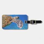 Zwemschildpadden van Zeeen van Hawaï Bagagelabel (Voorkant horizontaal)