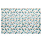 Zwemschildpadpatroon wit stof (Fat Quarter)