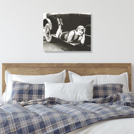 Zwemschoonheid, 1918 canvas afdruk (Insitu (Slaapkamer))