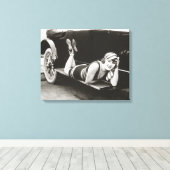 Zwemschoonheid, 1918 canvas afdruk (Insitu (Houten vloer))