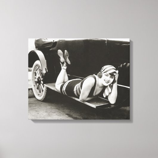 Zwemschoonheid, 1918 canvas afdruk (Voorkant)