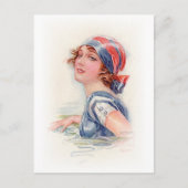 Zwemschoonheid (2) briefkaart (Voorkant)