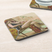 zwemschoonheid drankjes onderzetter (Linkerzijde)