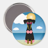 Zwemschoonheid Magneet (Voorkant / Achterkant)