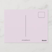 Zwemschoonheid uit 1920, flauwmeisje briefkaart (Achterkant)