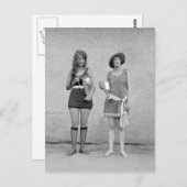 Zwemschoonheidswedstrijd, 1922 briefkaart (Voorkant / Achterkant)