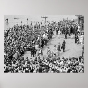 Zwemschoonheidswedstrijd, jaren 20 poster