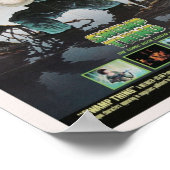 Zwemschroefdraad van  kieuwlijnen poster (Hoek)