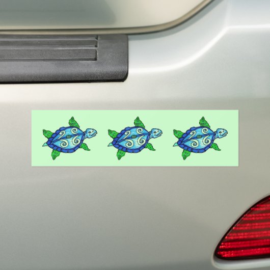 Zwemschroefturkije Bumpersticker (Op auto)