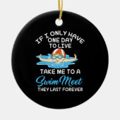 Zwemsport Gift Keramisch Ornament (Voorkant)