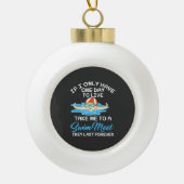Zwemsport Gift Keramische Bal Ornament (Voorkant)