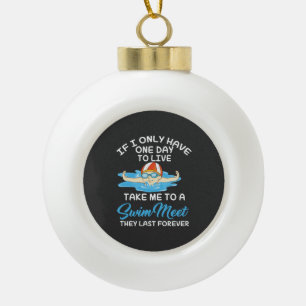 Zwemsport Gift Keramische Bal Ornament