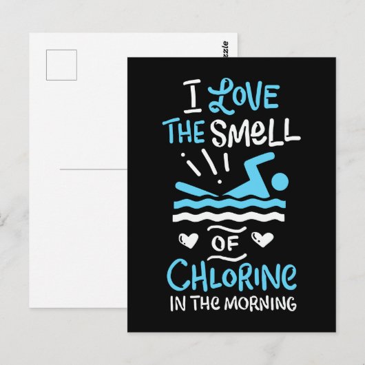 Zwemsport zwemmen Gift Briefkaart (Voorkant / Achterkant)