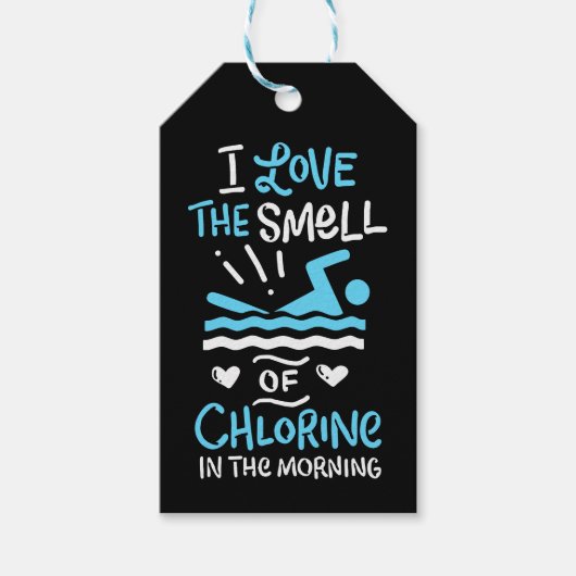 Zwemsport zwemmen Gift Cadeaulabel (Voorkant)