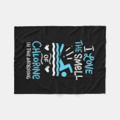 Zwemsport zwemmen Gift Fleece Deken (Voorkant (Horizontaal))