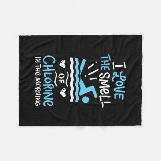 Zwemsport zwemmen Gift Fleece Deken (Voorkant (Horizontaal))