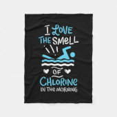 Zwemsport zwemmen Gift Fleece Deken (Voorkant)