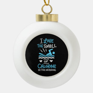 Zwemsport zwemmen Gift Keramische Bal Ornament