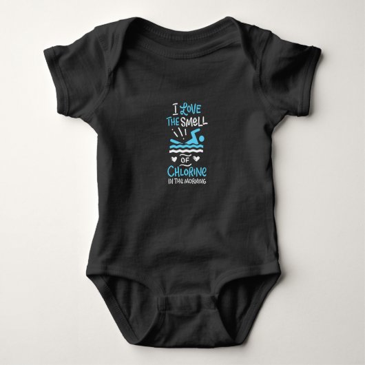 Zwemsport zwemmen Gift Romper (Voorkant)