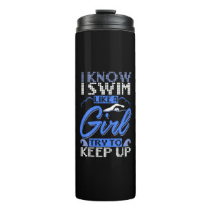 Zwemsport zwemmen Gift Thermosbeker