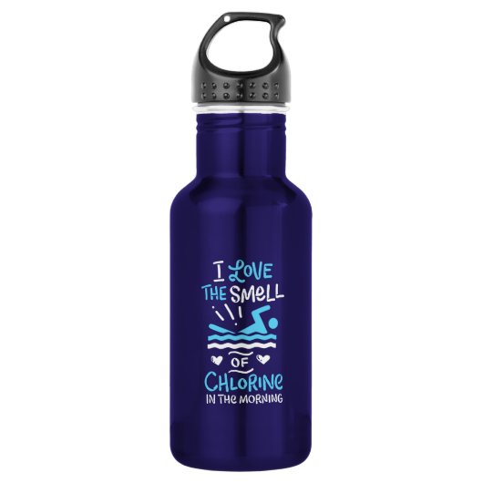 Zwemsport zwemmen Gift Waterfles (Voorkant)