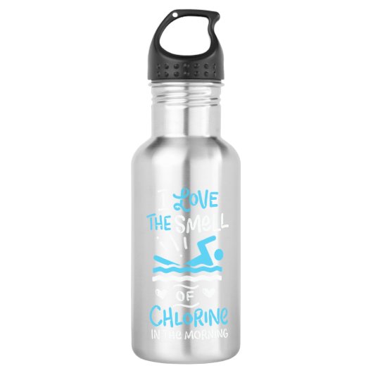 Zwemsport zwemmen Gift Waterfles (Voorkant)