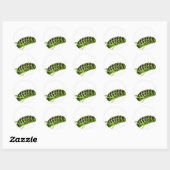 Zwemstaarstaarster Ronde Sticker (Vel)