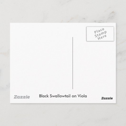 Zwemstaart en Viola Briefkaart (Achterkant)