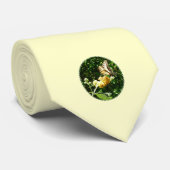 Zwemstaart op gele Struik van de vlinder Stropdas (Opgerold)