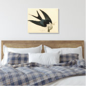 ZwemstaartHawk - Amerikaanse vogels van Audubon Canvas Afdruk (Insitu (Slaapkamer))